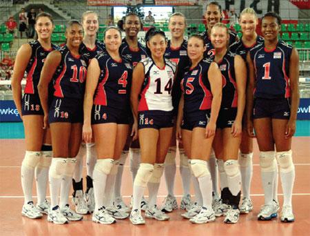 Candace Vering as captain of Team USA owmens indoor volleyball