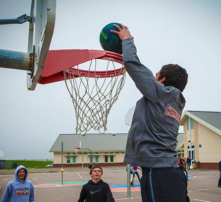 Big Sandy Basketball Dunk