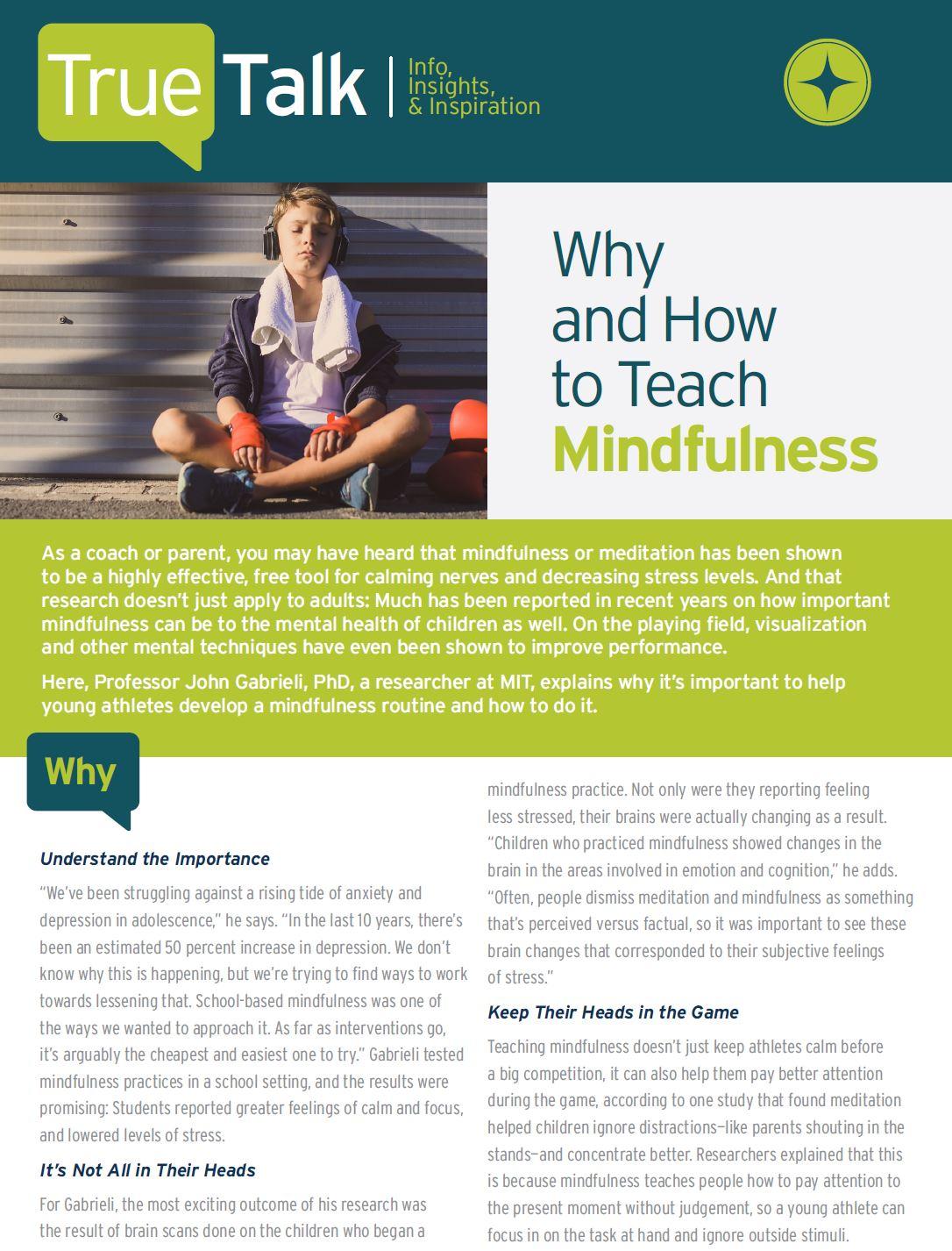 true talk mindfulness