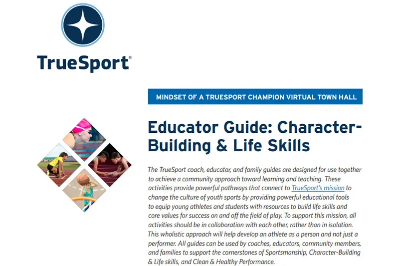 Educator Guide for Character-building and life skills.