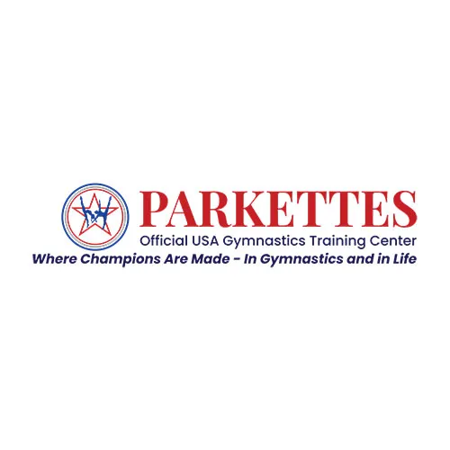 Parkettes Gymnastics Club logo.