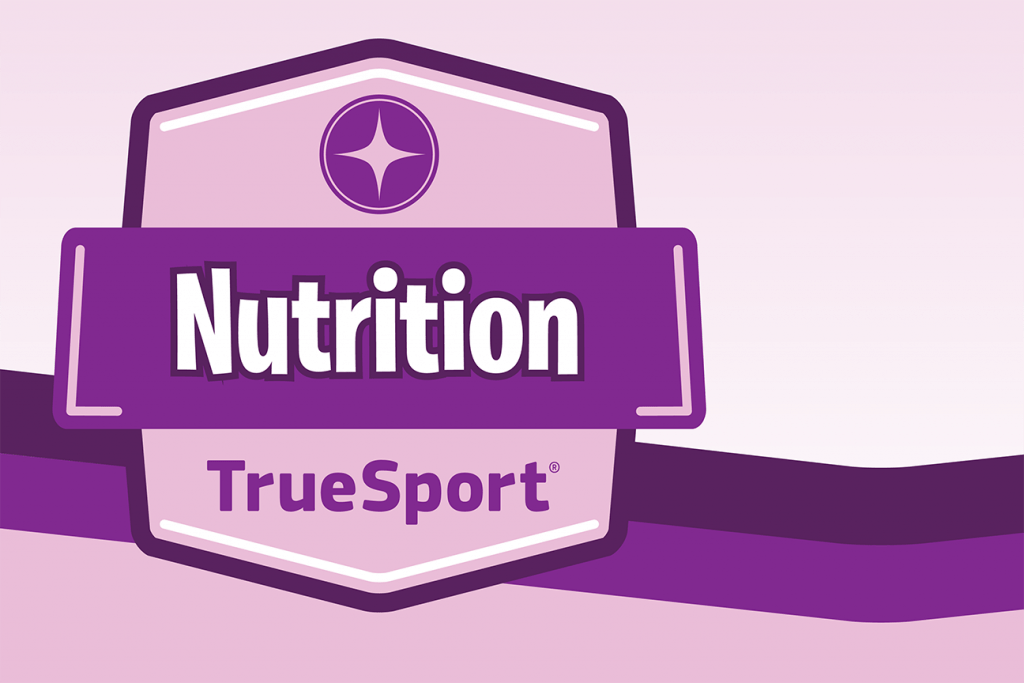 Start screen for the TrueSport Nutrition course module.