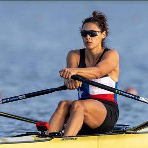 Sophia Vitas rowing.