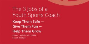 The 3 Jobs of a Youth Sports Coach paper cover text.