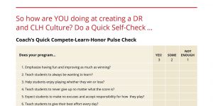 Compete-Learn-Honor Pulse Check cover text.