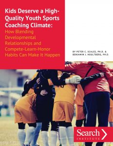 Kids Deserve High Quality Youth Sports Coaching Climate cover image.