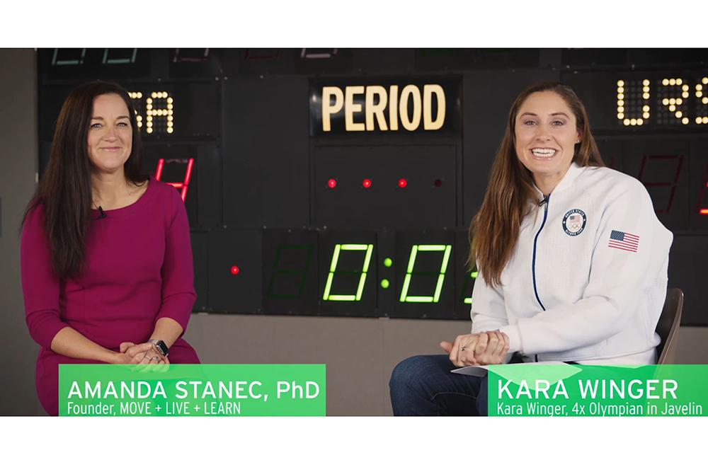 Dr. Amanda Stanec and Kara Winger video still.