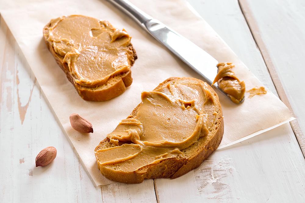 Peanut butter toast.