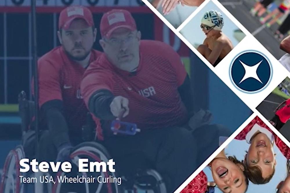 Steve Emt, Paralympian in Wheelchair Curling.
